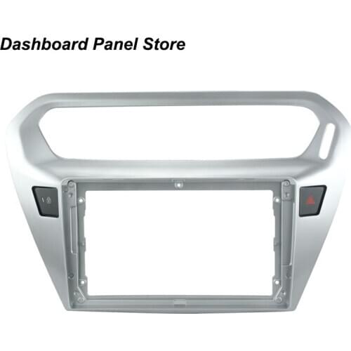 9 Inch 2din Car Fascia For PEUGEOT 301 2014-2018 Panel Dash Mount Installation Double Din DVD Frame For Citroen SLYSEE 2014-2018