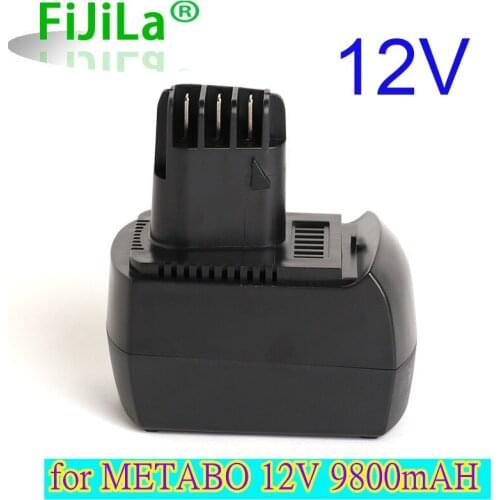 100% New 12V 9800mAh Ni-MH Replacement Power Tool Battery for METABO 6.02151.50 BZ12SP BS 12 SP, BSZ 12, BZ 12 SP, SSP 12, ULA96