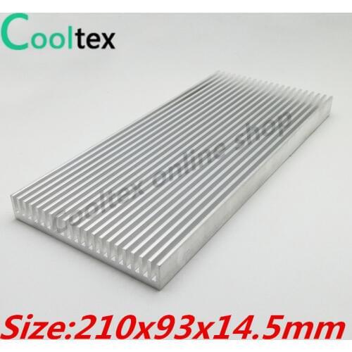 High Power) 210x93x14.5mm Aluminum Heatsink Heat Sink Radiator Cooler For Chip Led Electronic Cooling DIY