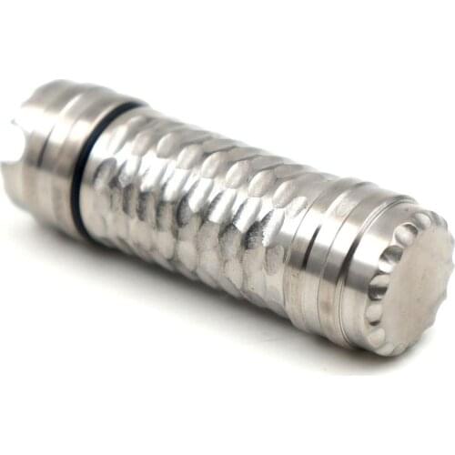 Gr5 Titanium Alloy Slim Single Case Storage bottle jar Original Design Waterproof Medicine Capsule Pill Necklace Tablet Pill Box