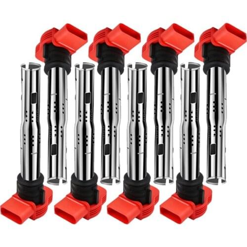 8PCS Car Ignition Coil 06E905115E For VW Touareg Jetta Golf Passat Tiguan CC For Audi A3 A4 A5 A6 Allroad A7 A8 TT Q3 Q5 R8