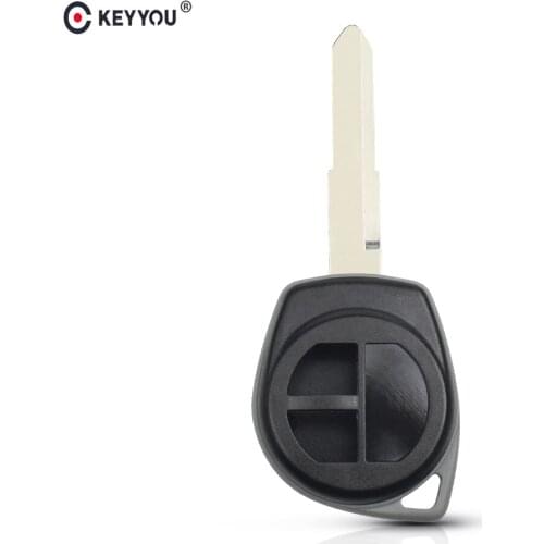 KEYYOU 2 Button Replacement Car Remote Key Fob Shell Case Housing For SUZUKI Grand Vitara Swift HU133R blade