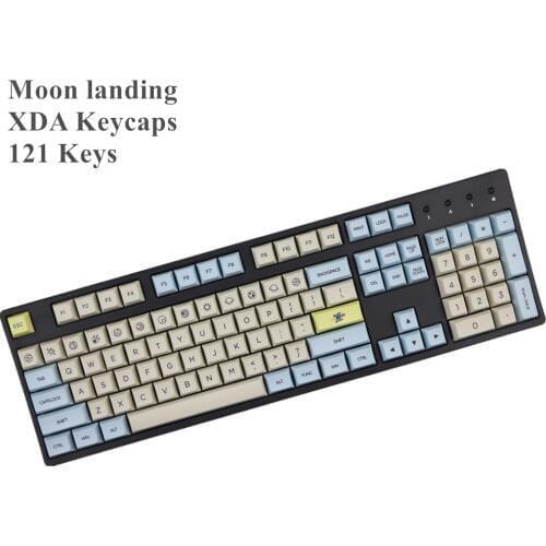 Moon landing profile XDA keycap 121 Keys dye sublimated For MX switches mechanical keyboard keycaps