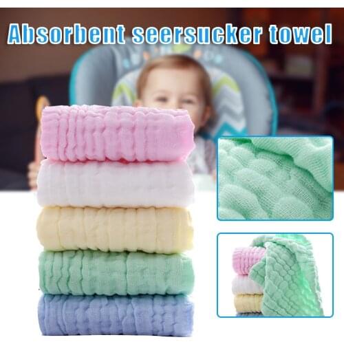 Multipurpose Muslin Burp Cloth 6 Layers Extra Absorbent and Soft Towel Childrens Cotton Hand Washcloths Serviette De Bain