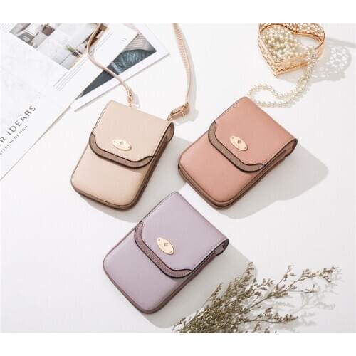 Fashion ladies wallet compact messenger bag womens Mori ins tide college students put mobile phone shoulder bag