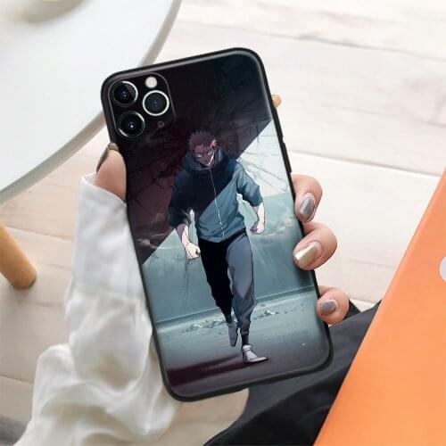 Yuji Itadori Jujutsu Kaisen Soft Silicone Glass for iPhone SE 6 6s 7 8 Plus X XR XS 11 12 Mini Pro Max Phone Case Cover Shell