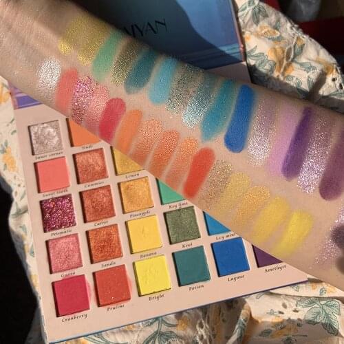 NEW 30 Color Rainbow Eye Shadow Palette Colorful Artist Shimmer Glitter Matte Pigmented Powder Pressed Eyeshadow Makeup Kit