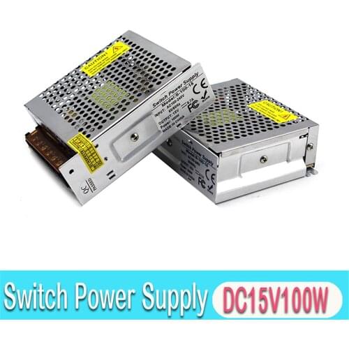 New 15V 6.7A 100W Switch Power Supply Driver Transformers AC100-240V To DC15V SMPS for CCTV Lighting CNC Router Motor