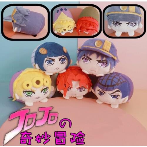 10cm JoJos Bizarre Adventure Plush Doll AnimeJoJo Kujo Jotaro Kakyoin Noriaki Stuffed Doll Anime Soft Plush Pillow Toy