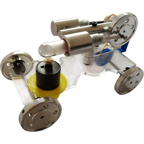 Bootable Car Stirling Engine Model Toy Model Building Kit Education Physics Demonstration