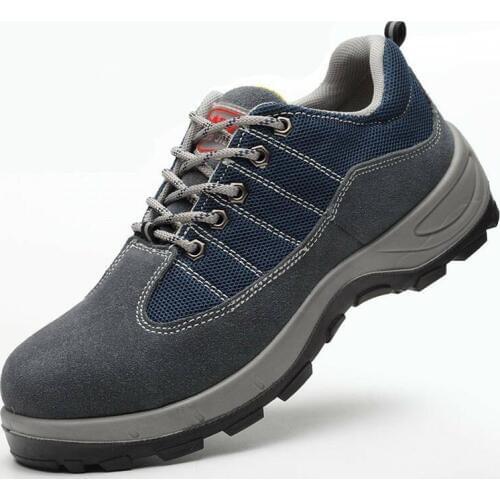 Safety Shoes Cap Breathable Steel Toe Safety Shoe Boots Unisex Work Shoes Waterproof Footwear Wear-resistant Anti-slip DXZ004
