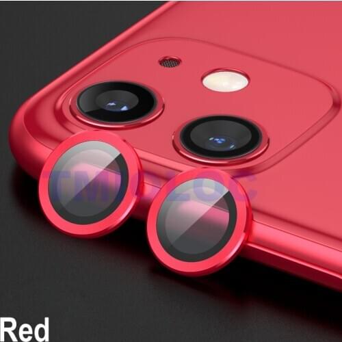 For iPhone 11 Pro Max Camera Screen Protector Glass + Lens Protection Case for iPhone 11 Pro Metal Back Ring Cover 2 in 1 Bumper