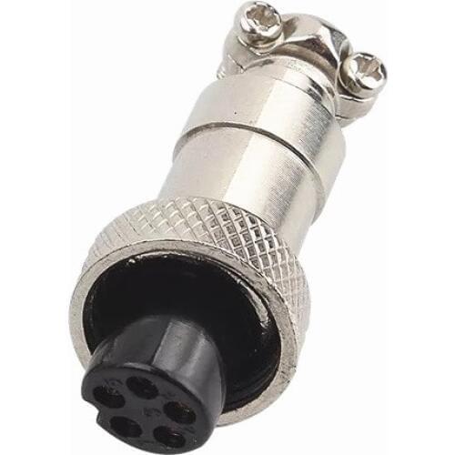 10pcs/lot GX12 12MM 5PIN Female Cable Connector Aviation Plug Socket