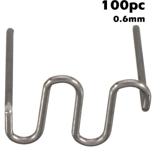 100pcs Car Bumpers Plastic Welding Machine Welding Wire Plastic Welders Studs Repairing Machine Standard Pre Cut Waves Staple