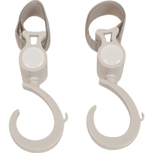 2 Pieces Stroller Hook Multifunctional Omnidirectional Basket Strap Bag Hanger Grip Accessories Baby AN88