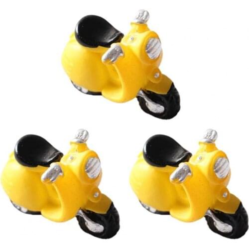 3Pcs Mini Simulation Motorcycle Tricycle Model Dollhouse Decoration Accessory