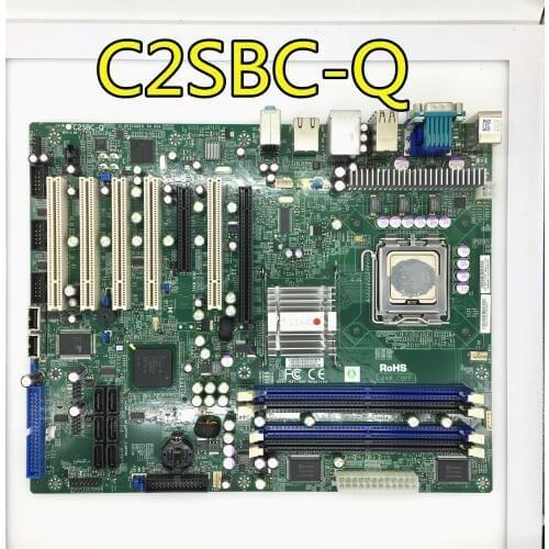 C2SBC-Q server workstation motherboard LGA 775 5*PCI tested working