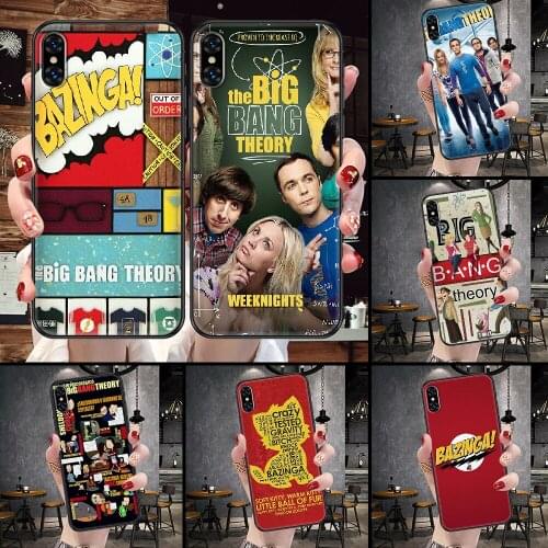 The Big Bang Theory TV Phone Case For iphone 5 5S SE 2 6 6S 7 8 11 12 Mini Plus X XS XR Pro Max black fashion funda art hoesjes
