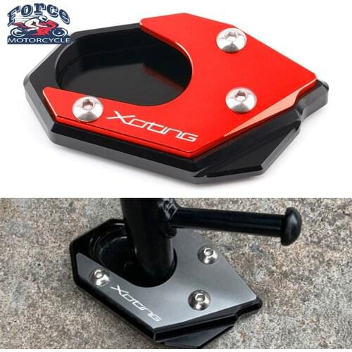 For KYMCO Downtown 200i 300i 350i 300 350 XCITING 250 400 400i s400 Motorcycle CNC Aluminum Kickstand Extension Enlarge Plate