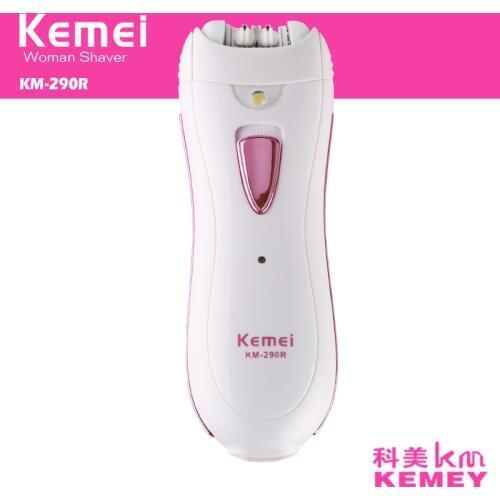 Kemei KM-290R Women Epilator Hair Remover Mini Rechargeable Professional Electric Female Depilatory Use For Full Body
