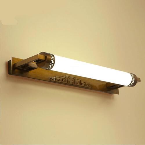Classical Retro Chinese Elegant Iron Acryl Led Mirror Light For Bathroom Cabinet Waterproof Wall Lamp 55/62/81cm 1100