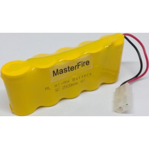 MasterFire 2PACK/LOT Brand New SC 6V 2500mAh Ni-Mh Battery Rechargeable NiMH Batteries Pack for RC Car Free Shipping