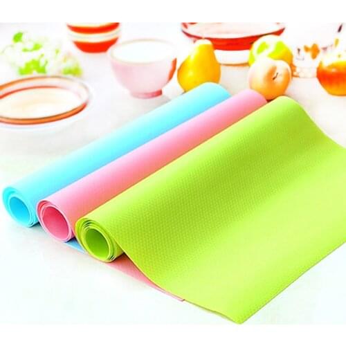 Reusable Transparent Kitchen Table Waterproof Oil Oroof Pad Drawer Liner Anti-Slip Stickers Touch Tissue Shelf Liner