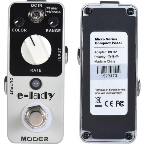Mooer Mfl2 E-Lady Guitar Pedal Flanger Electric Guitars Musical Accessories Classic Analog Flanger W/ Filter Oscillator