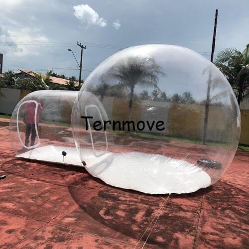 Inflatable bubble tent transparent bubble tree hotel camping room roof top tents gonflable play game house trade show booth