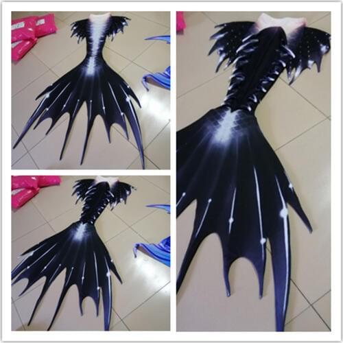 2019 New Custome Swimable Mermaid Tails with Monofin for Girls Kids Adult Women Swimming Mermaid Cosplay Costume Beach Artifact