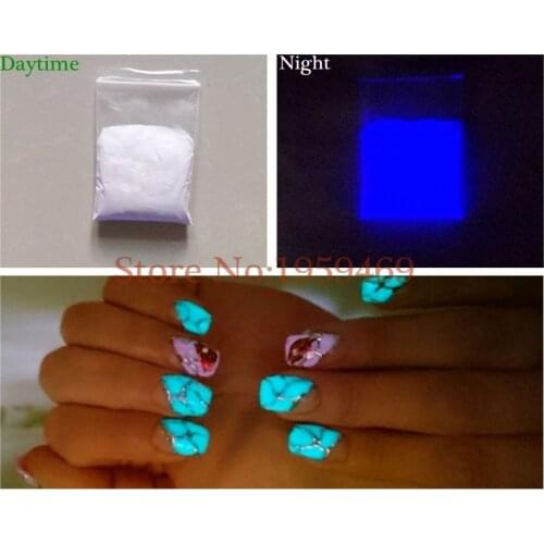 New White/Purple Light luminous powder ,phosphor powder,DIY Nail Art 100g/bag,Glowing in the dark,advertisement Paint pigment