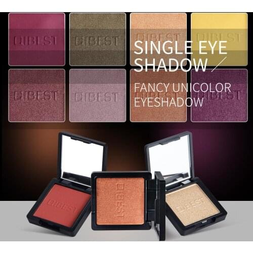 QIBEST 24 Colors Matte Eye Shadow Powder Pigment Long Lasting Bright Eyeshadow Makeup Single Eyeshadow Cosmetics