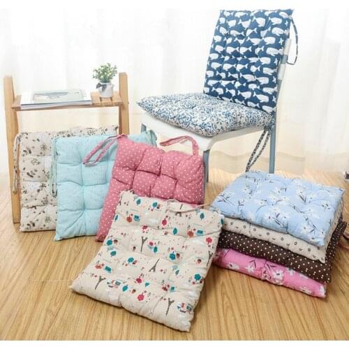 Printed Decorative Pillow Cushion For Sofa Car, Cotton Chair Seat Buttock Pad, Home Office Decor Square Cushion Throw Pillows