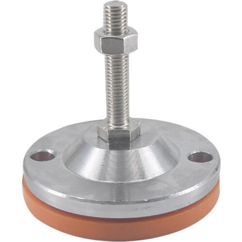 Adjustable Foot Cup M12/M14 Thread Anti-slip Leveling Foot TPU 100mm Base Steel Articulated Feet