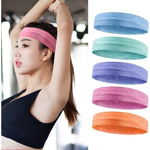 HUYIDA Hair Bands Man Woman Sports Headband Cycling Elastic Running Yoga Outdoor Fitness Hair Wrap Brace Exercising Sweatband