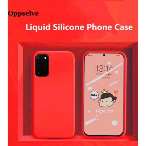 Luxury Original Liquid Silicone Soft Cover For 11 Pro Max XR XS X 8 7 6 Plus Samsung S20 S10 S9 S8 Plus Note S10 Lite Candy Case