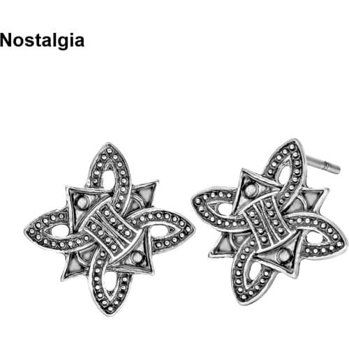 Nostalgia Knots Earrings For Women Norse Scandinavian Slavic Amulet Handmade Jewellery