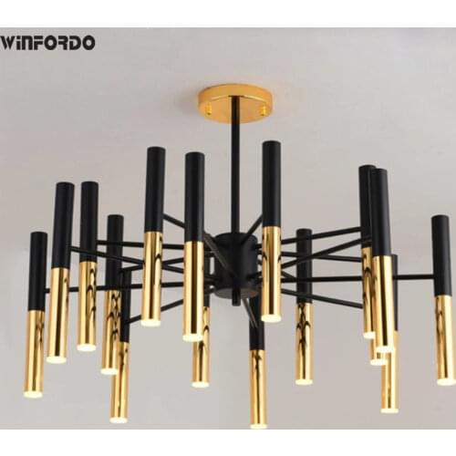 Post-modern Art Led Pendant Lights Concise Stick Design Livingroom Bedroom Bar Decoration Winfordo Lighting