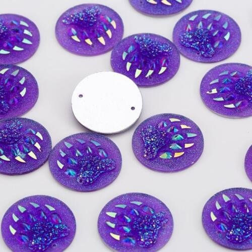 Taidian 25MM Round Resin Flatback Cabochons Kawaii Bear Paw Gems Indigenous Beaded Jewelry Accessory 20pieces/bag
