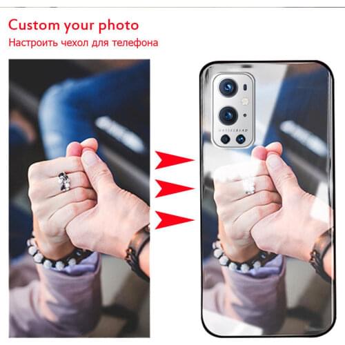 Tempered Glass Customized Phone Case For OnePlus 3 5 6 7 T 9 R 8 Pro Nord N10 N100 Cover Picture Name Photo Cases DIY Make Case