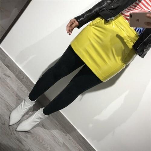 Ladies real leather skirt women real leather skirt