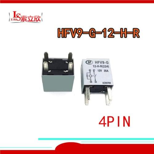 10PCS/LOT NEW Automobile relay HFV9-G-12-H-R HFV9 G 12 H R HFV9-G 12-H-R HFV9-G-12-H-R-12VDC 4PIN