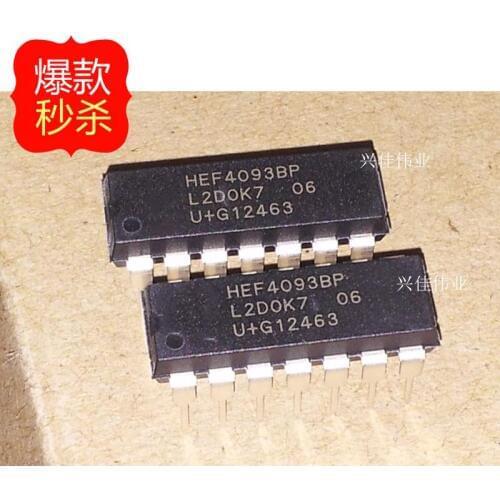 10PCS [ Original authentic] new CD4093 HEF4093BP DIP14
