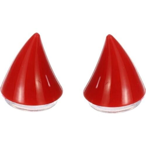 Motorcycle Helmet Corner Horn Decoration Accessories Resilient Suction Cup Soft Horn Decoration Headwear