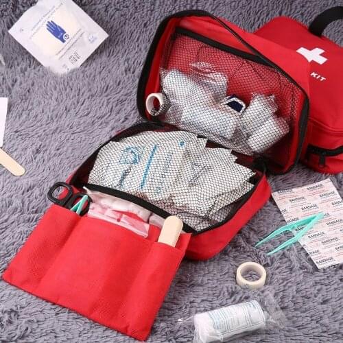 First Aid Kit Bag Outdoor Home Medical Emergency Kit Survival Empty Bag Multifunctional Medical Hand Bag for Camping Travel
