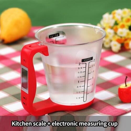 Household Electronic Scale Kitchen Electronic Scale Milk Powder Preparation Electronic Measuring Cup Baking DIY Measuring Tool