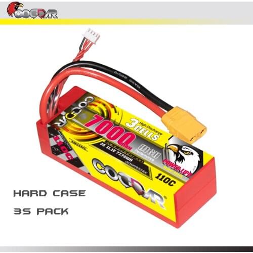 CODDAR 11.1V 110C 7000mAh With T XT90 XT60 EC5 Plug Hardcase 3S Lipo Battery, For 1:8 1/8 Rc Car Buggy Axial Scx10 RC Boat Parts