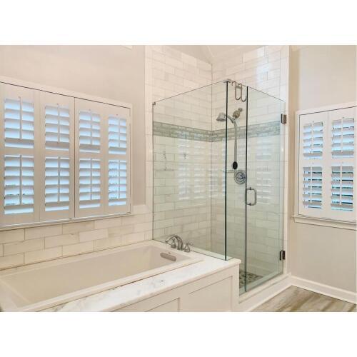 Custom Hardwood Plantation Shutters Wooden Blinds Solid Wood Shutter Louver PS201