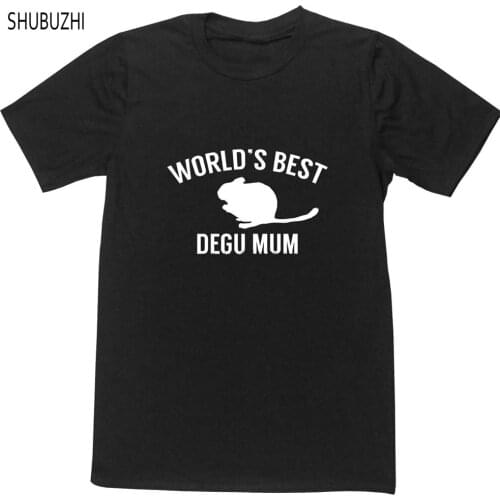 Cheaper price tshirt men brand tee-shirt Worlds best degu mum unisex t-shirt animal pet lover nature octodon chile summer tops