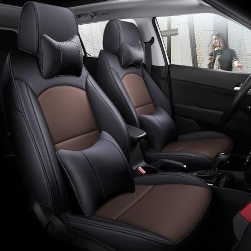 Custom Exact Car Seat Covers For Hyundai ix25 2014 2015 2016 2017 2018 2019 years Waterproof PU Leatherette accessory 1 set